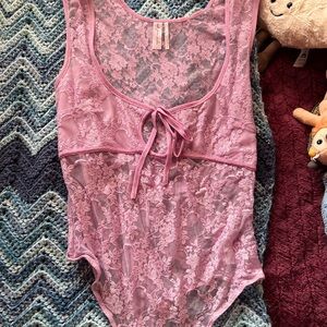 Urban Outfitters Lilac Pink Bodysuit